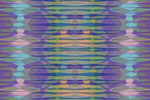 Ethnic zigzag pattern in retro colors, Aztec style seamless vector background