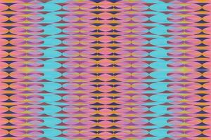 Ethnic zigzag pattern in retro colors, Aztec style seamless vector background