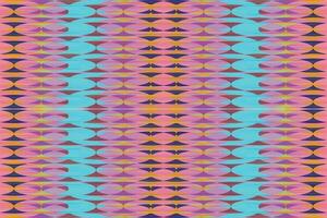 Ethnic zigzag pattern in retro colors, Aztec style seamless vector background