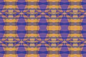 Ethnic zigzag pattern in retro colors, Aztec style seamless vector background