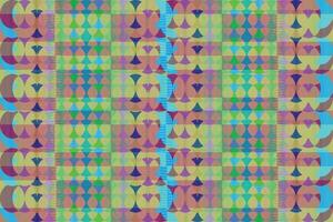 Ethnic zigzag pattern in retro colors, Aztec style seamless vector background