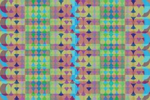 Ethnic zigzag pattern in retro colors, Aztec style seamless vector background