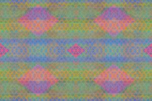 Ethnic zigzag pattern in retro colors, Aztec style seamless vector background