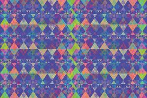 Ethnic zigzag pattern in retro colors, Aztec style seamless vector background