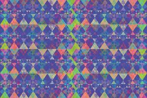 Ethnic zigzag pattern in retro colors, Aztec style seamless vector background