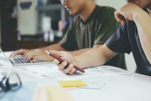 UX UI and Programming development technology. photo