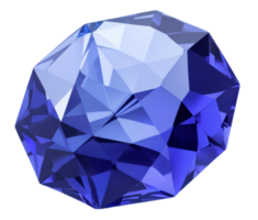 azul diamante isolado. ai generativo png