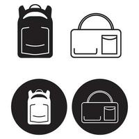 school bag icon vector