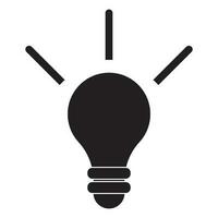 idea icono, idea lámpara vector