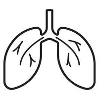 lung icon vector