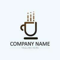 Coffee cup Logo Template vector