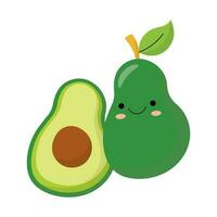 cute avocado vector