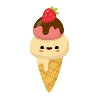 cute ice cream vector