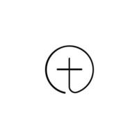 Add Line Style Icon Design vector