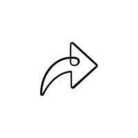 Share Line Style Icon Design vector