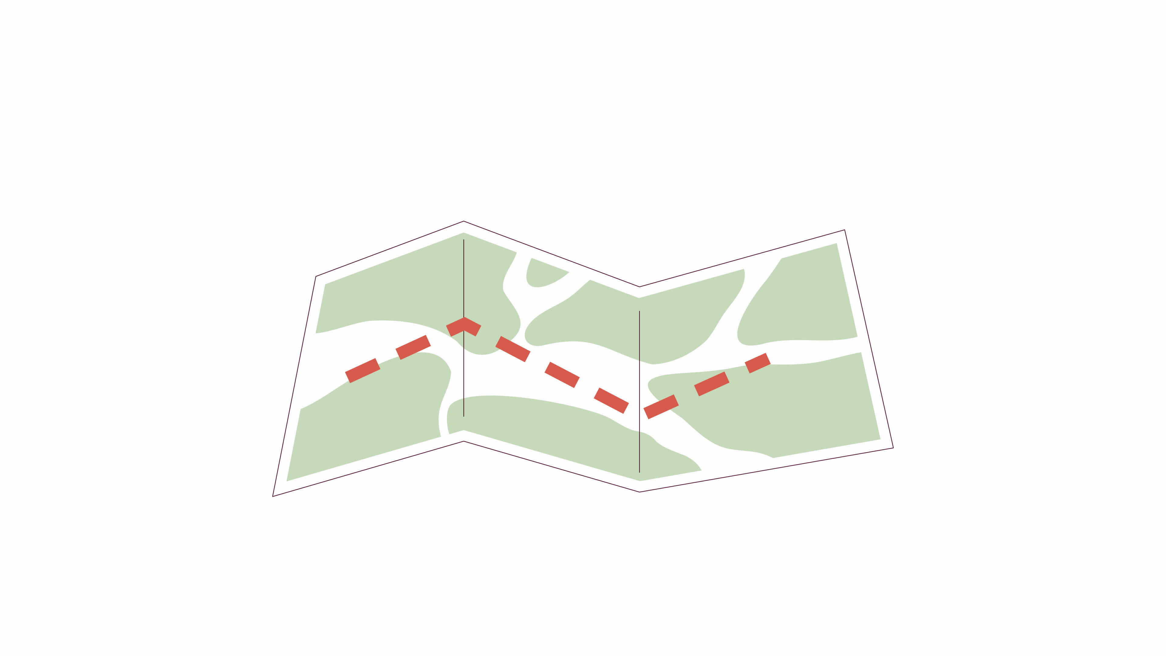 Map with marked route 2D animation. Dotted path cartography 4K video ...