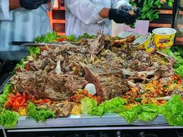 carne pelota es increíble comida foto