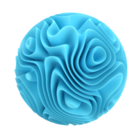 3d shape Abstract liquid with spherical blue element shape. realistic illustration of fluid substance. Trendy banner or poster design. Futuristic background isolated transparent png