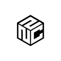 NCZ letter logo design in illustration. Vector logo, calligraphy designs for logo, Poster, Invitation, etc.
