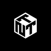 NTT letter logo design in illustration. Vector logo, calligraphy designs for logo, Poster, Invitation, etc.