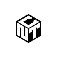 NTC letter logo design in illustration. Vector logo, calligraphy designs for logo, Poster, Invitation, etc.