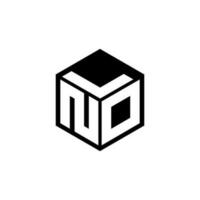 NDL letter logo design in illustration. Vector logo, calligraphy designs for logo, Poster, Invitation, etc.