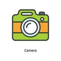 Camera Vector  Fill outline Icon Design illustration. Kitchen and home  Symbol on White background EPS 10 File