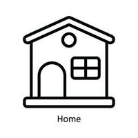 Home Vector   outline Icon Design illustration. Kitchen and home  Symbol on White background EPS 10 File