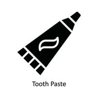 Tooth Paste Vector   solid Icon Design illustration. Kitchen and home  Symbol on White background EPS 10 File