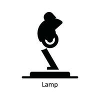 lámpara vector sólido icono diseño ilustración. cocina y hogar símbolo en blanco antecedentes eps 10 archivo