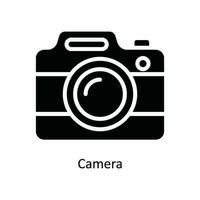 Camera Vector   solid Icon Design illustration. Kitchen and home  Symbol on White background EPS 10 File