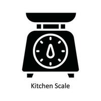 Kitchen Scale Vector   solid Icon Design illustration. Kitchen and home  Symbol on White background EPS 10 File