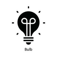 Bulb Vector   solid Icon Design illustration. Kitchen and home  Symbol on White background EPS 10 File