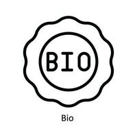 Bio  Vector  outline Icon Design illustration. Nature and ecology Symbol on White background EPS 10 File