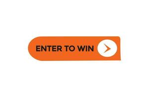 new enter to win, level, sign, speech, bubble  banner, vector