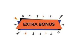 new extra bonus, level, sign, speech, bubble  banner, vector