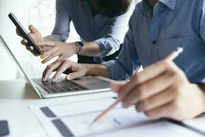 UX UI and Programming development technology. photo