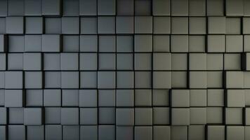 Black abstract cubes background 3d render photo