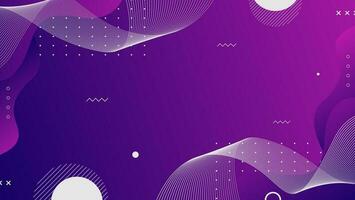 Abstract gradient purple  geometric shapes background vector