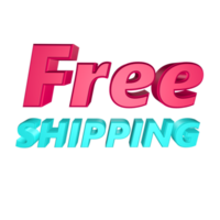 Free Shipping 3d text rendering for sale and marketing png