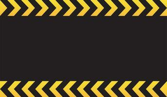 Black and yellow warning line striped rectangular background, yellow and black stripes on the diagonal vector