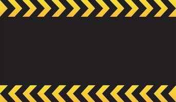 Black and yellow warning line striped rectangular background, yellow and black stripes on the diagonal vector