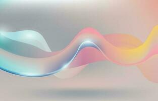 Abstract Gradient Flowy Waves Background vector