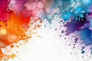 Abstract Paint splashes background created with technology. photo