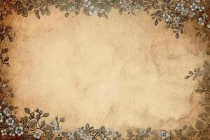 Vintage paper cut background created with technology. photo