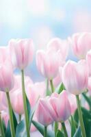 tulipán flores antecedentes. ilustración ai generativo foto