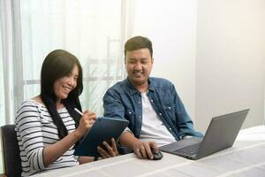 Business person working at home photo