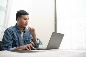 Business person working at home photo