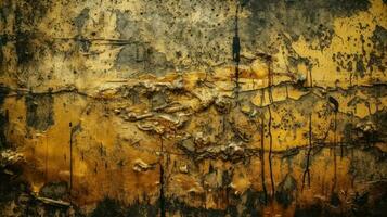 Yellow gold grunge texture background photo