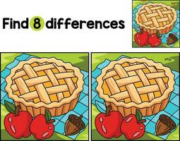 Thanksgiving Apple Pie Find The Differences vector